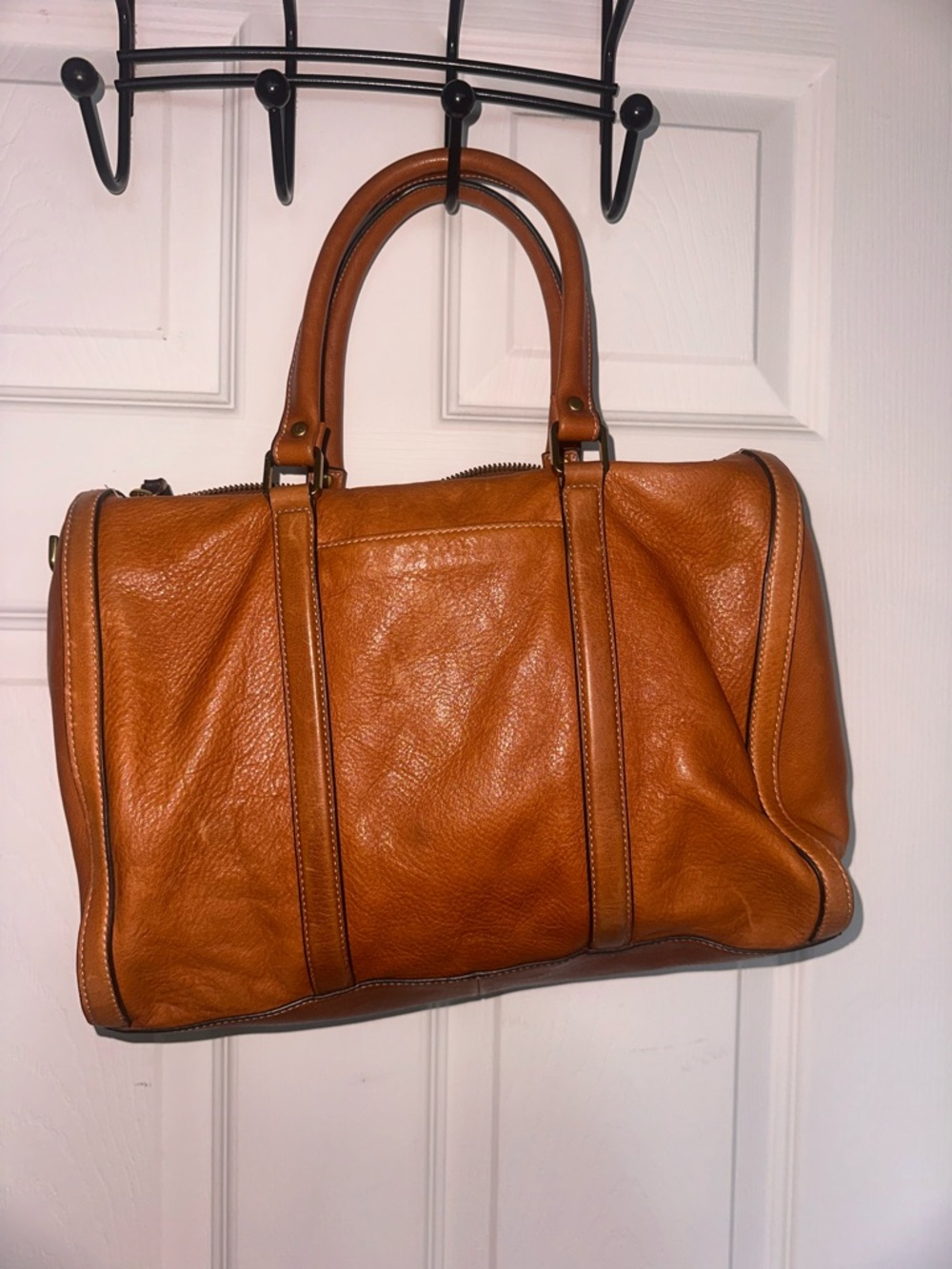 Fossil Kendall Satchel Large Rare Like New Leather Y2K Speedy Style Purse - Picture 3 of 13